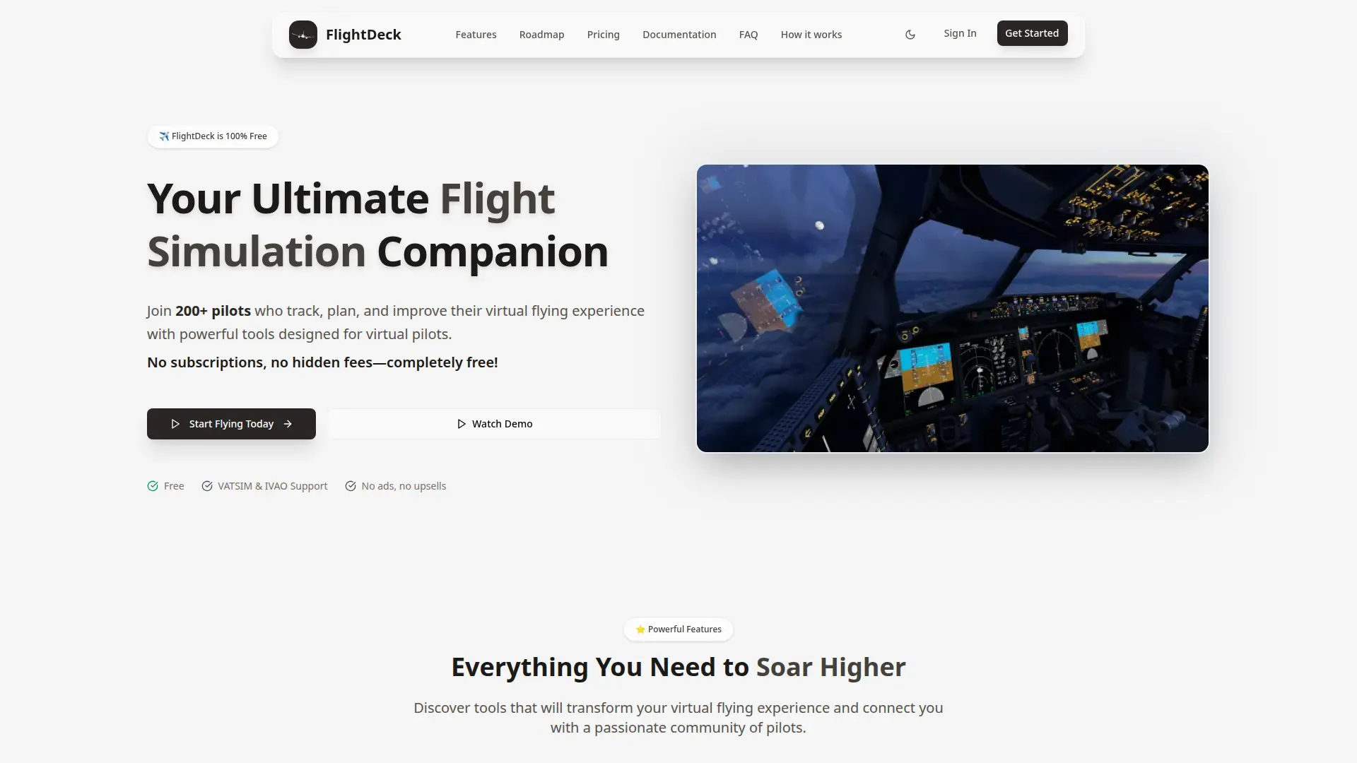FlightDeck Dashboard - Gebouwd door DutchSimPilot